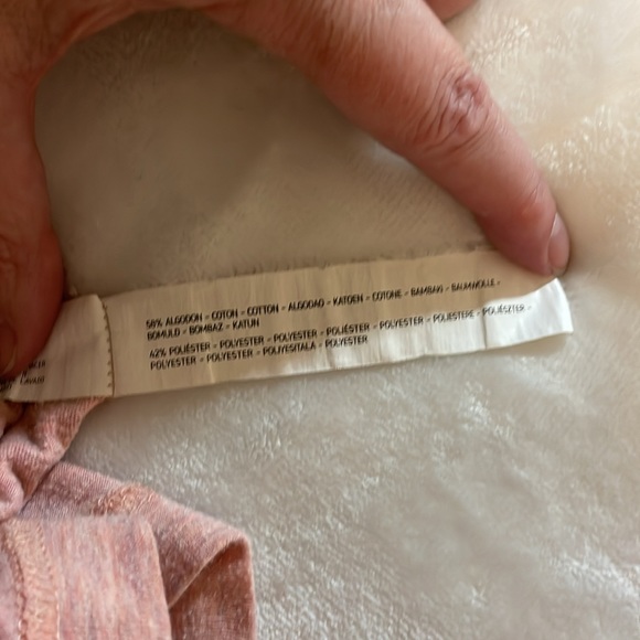 Men’s Demin and Flower, pink v-neck tshirt - Picture 7 of 11